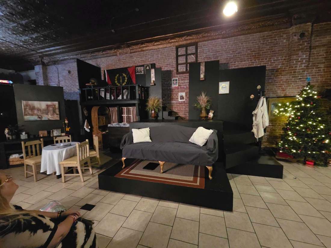 Jagged Little Pill stage set inside Dream Theatre Co.